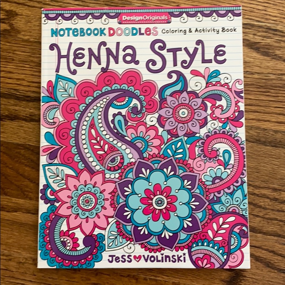 Henna Style Doodling Notebook